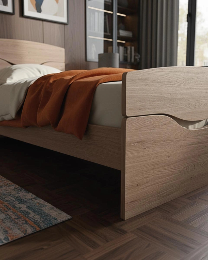 Letto Smile con fascioni e pediera - Letto singolo 87 x 197 - Struttura virginia - Rete e materasso esclusi_