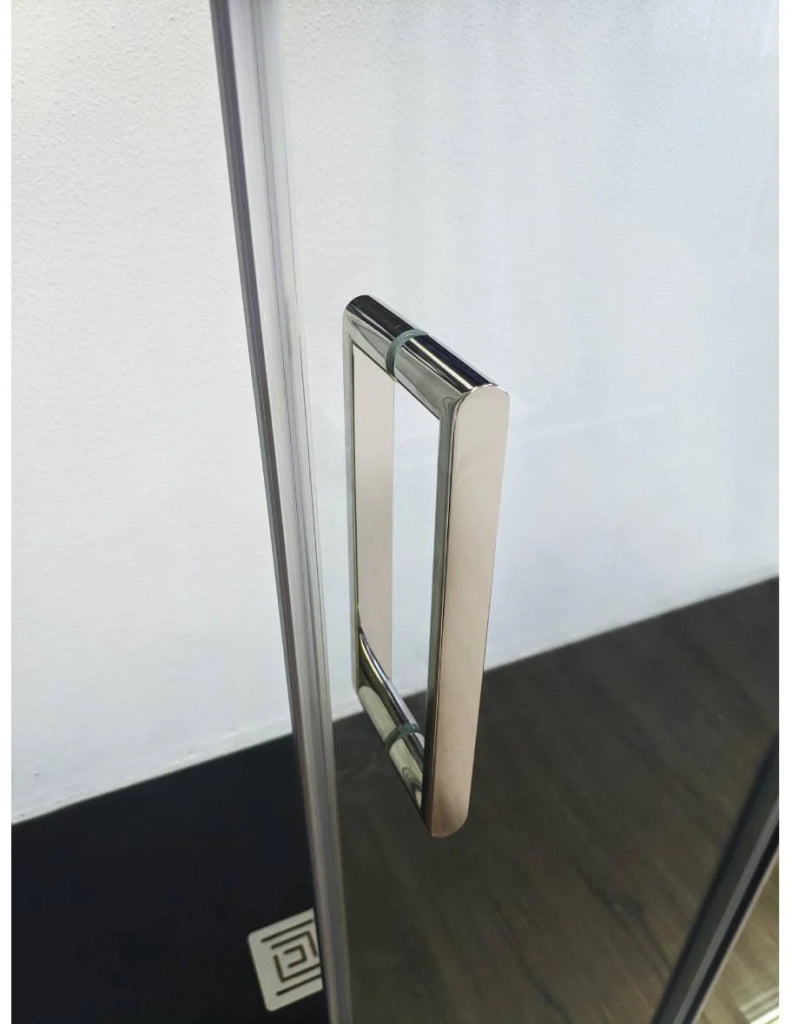 Box doccia CIRENE (KENNA) 1+1 con lato fisso laterale 150x80 cm Cromo Barra Parallela