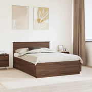 Struttura del letto con testiera Rovere Marrone 150 x 200 cm 3408067