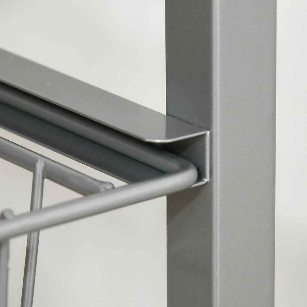 Carrello Multiuso per Cucina e Bagno ¨C zephmum ¨C 36,5x36,5x89 cm Argento