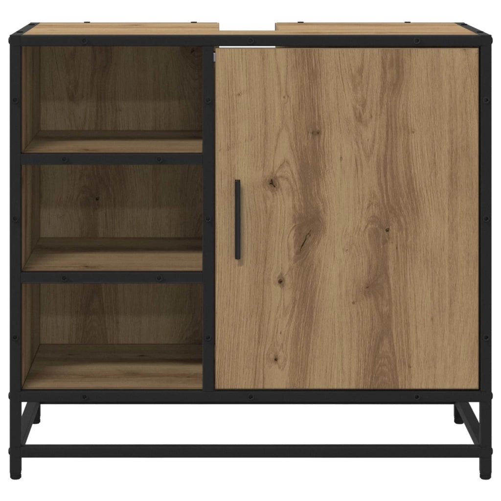 Mobile da Bagno con porta Rovere artigianale 65 x 33 x 60 cm 883635