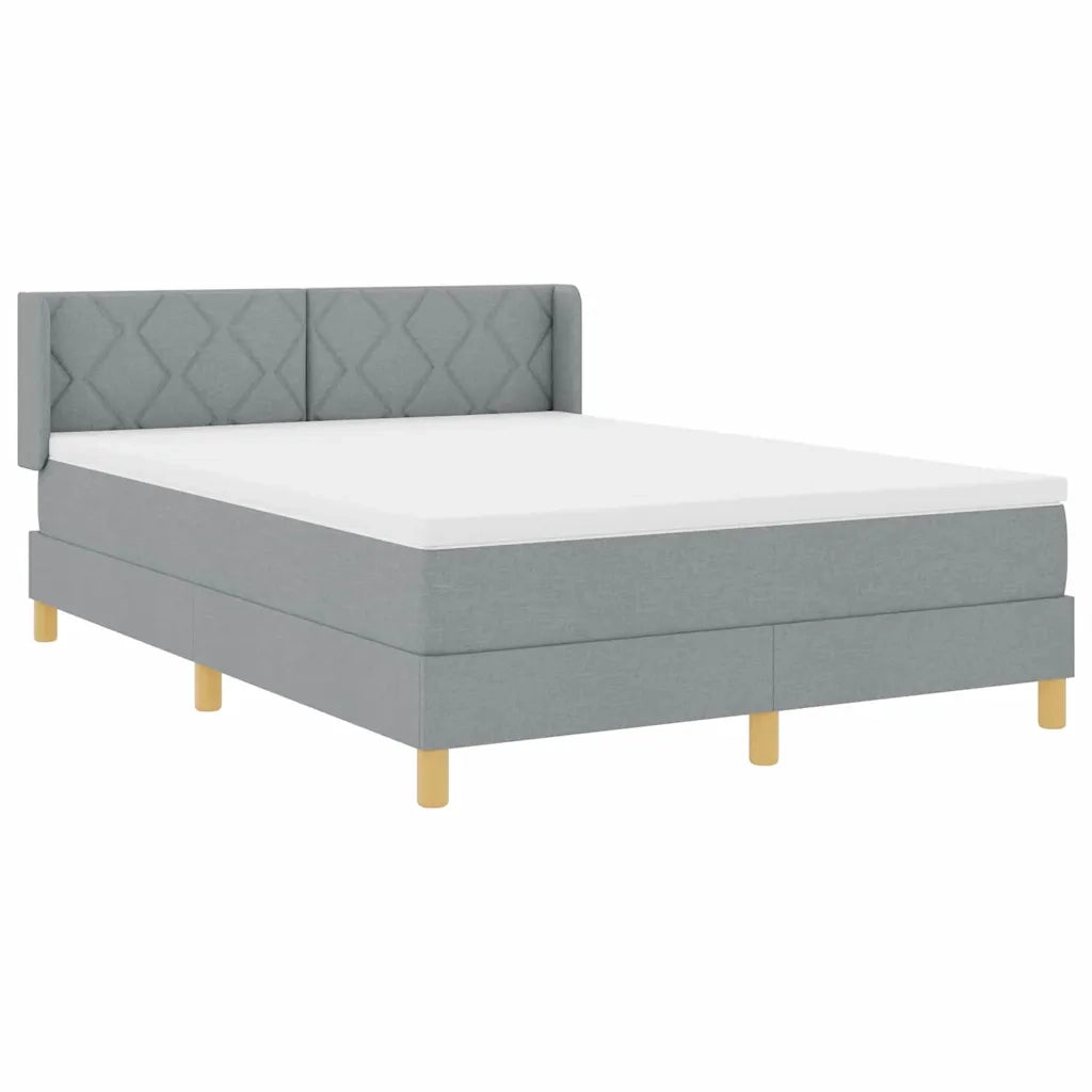 <strong>Letto a Molle< / strong> Grigio chiaro 160 x 200 cm