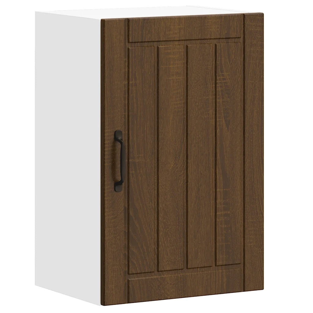 Pensile da Cucina-Mobile Cucina da Parete Lucca Rovere Marrone in Legno Multistrato 273701
