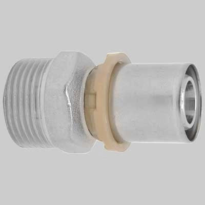 RACCORDO DIRITTO MASCHIO A PRESSARE  20 x 3/4     ICMA