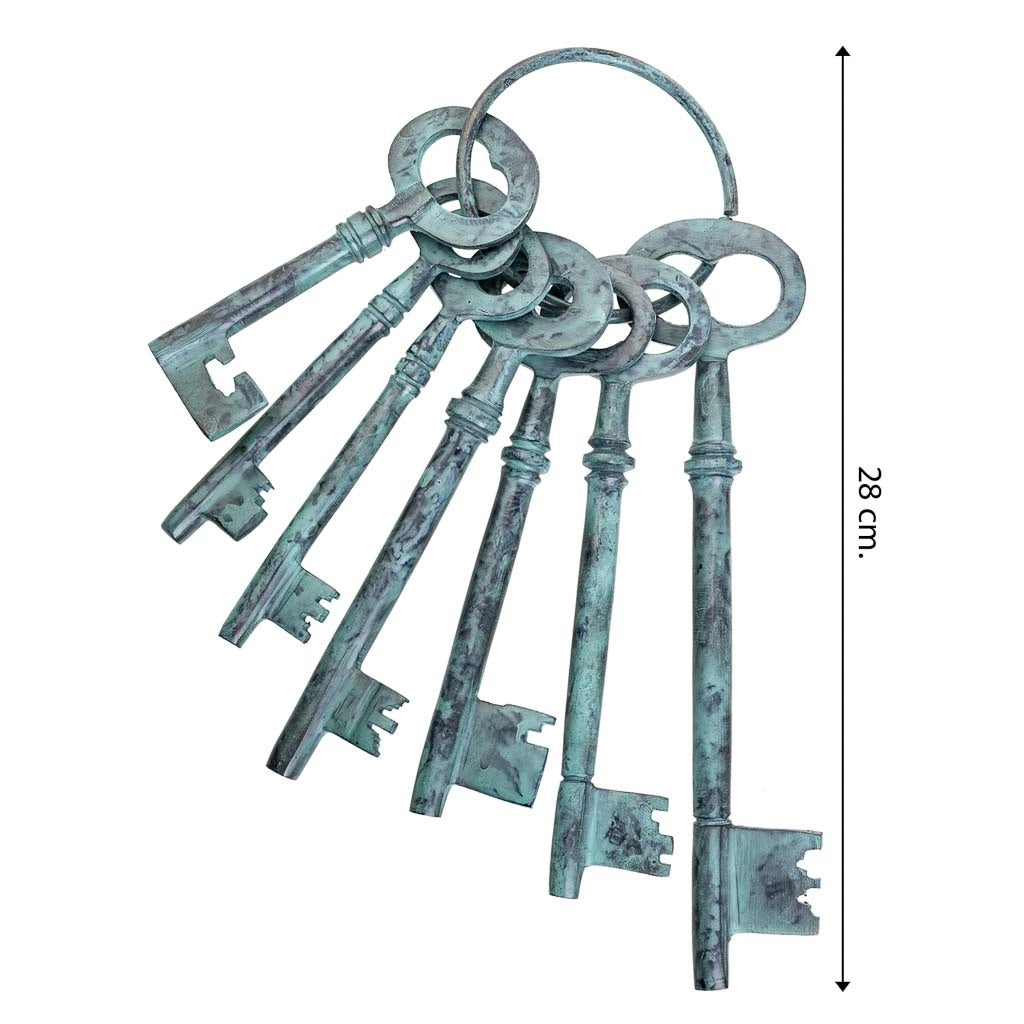 Mazzo di chiavi blu 10x3x28h