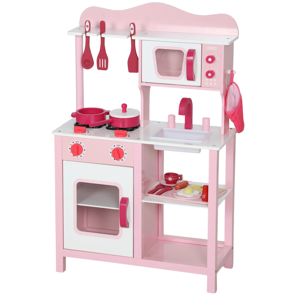 Cucina Giocattolo Bambini ¨C Minimal ¨C Rosa Legno