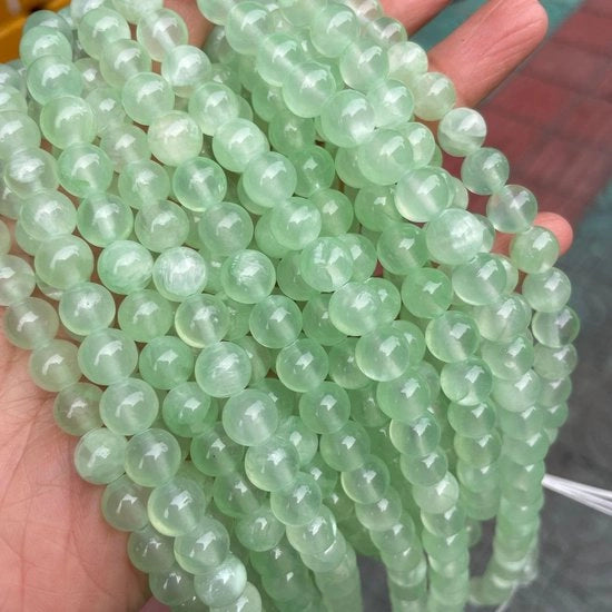 Kralen 8 mm - IJszijde - Ronde - 47 Pezzi - Per Gioielli Fai da Te - Materiale Sostenibile - Gioiellini in Metallo
