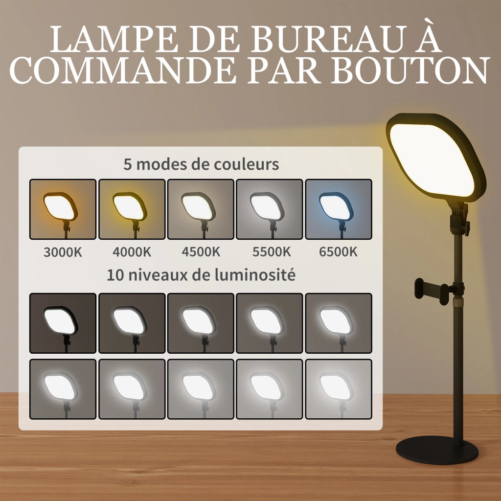 Lampada da scrivania LED dimmerabile 5 colori 10 livelli ¨C Minimal ¨C nero