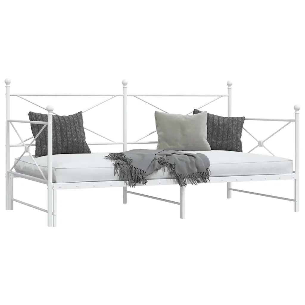 Divano Letto Estraibile senza Materasso 100x190 cm in Acciaio 4104690