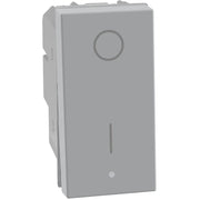 Interruttore bipolare basculante Bticino MatixGO 2P 16AX 1 modulo grigio JG4002
