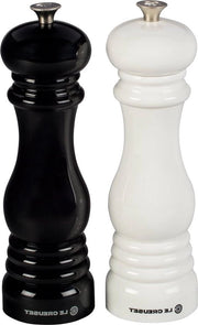 Set di macinatore di pepe e sale regolabile - ABS plastica resistentente all'usura - resistentente alla corrosione - 40 gram - nero e bianco