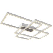 Maytoni Plafoniera Moderna Rida 1 luce LED integrato bianco alluminio