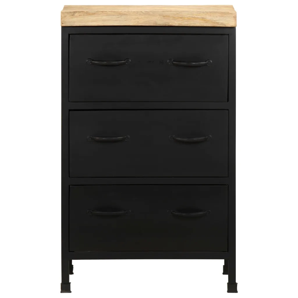 Credenza 47x35x76 cm in Legno di Mango Grezzo 323576