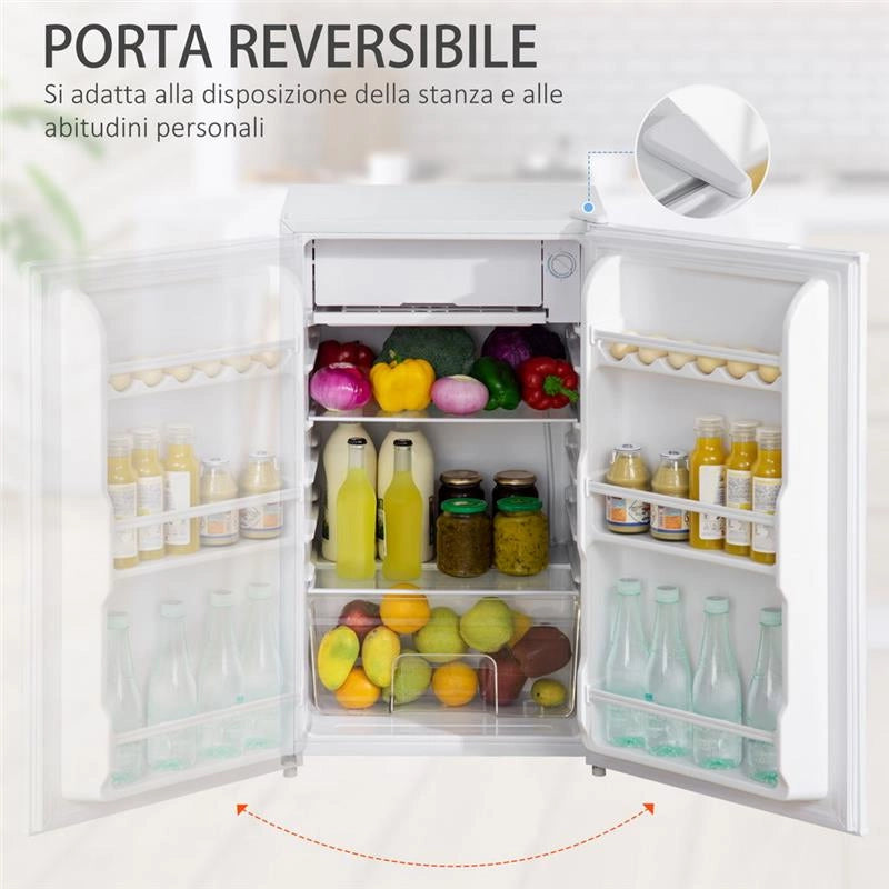FRIGO PORTATILE 91LT CON TERMOSTATO RIPIANI E CASSETTO 47.5X44.2X84 CM