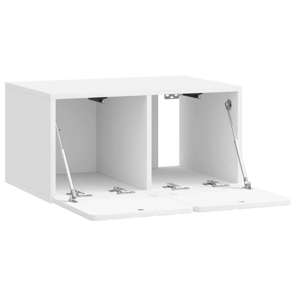 Mobile TV da Muro | Armadietto TV | Mobile Porta TV Bianco Lucido 59,5 x 41 x 30 cm