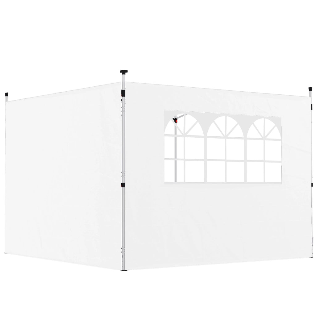 Pannelli laterali per gazebo 3x3m ¨C Xylo ¨C Set 2 pezzi con finestra tessuto Oxford bianco