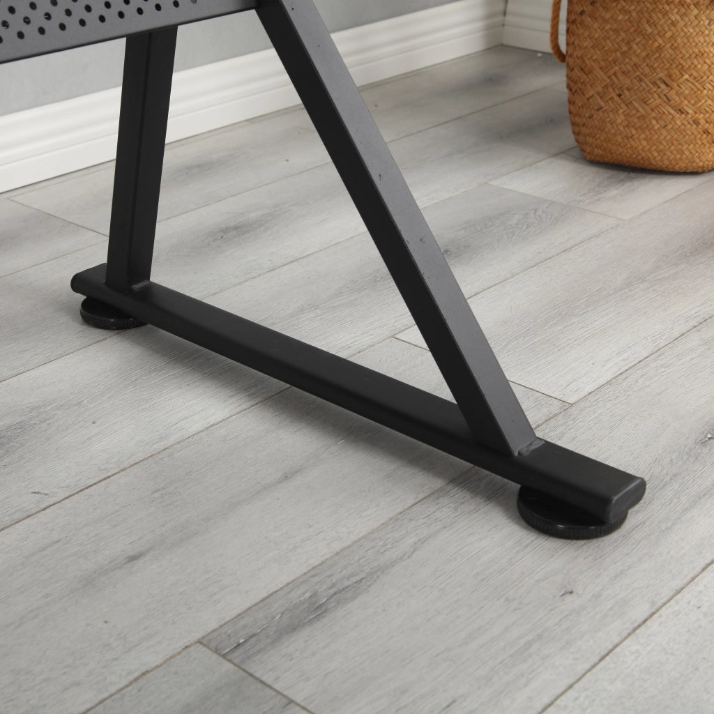 Scrivania Regolabile con 2 Cassetti e Sgabello ¨C MINIMAL ¨C Nero