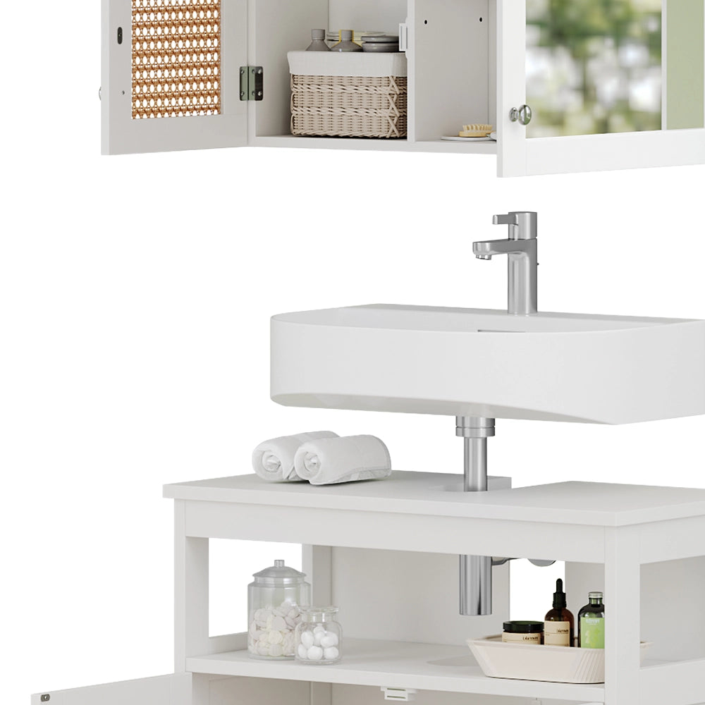 Vicco Set di mobili da bagno Bianco 2 parti