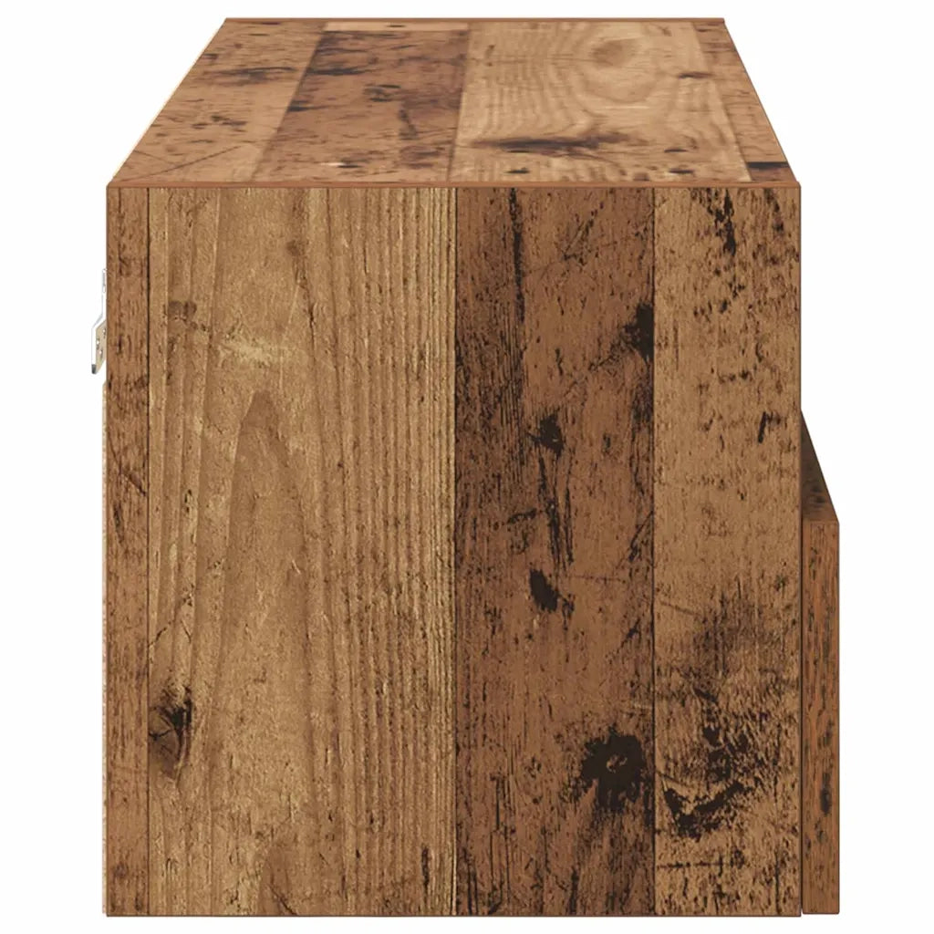 Mobile TV da parete-Mobile TV a Muro-Credenza TV Legno vecchio 80 x 30 x 30 cm