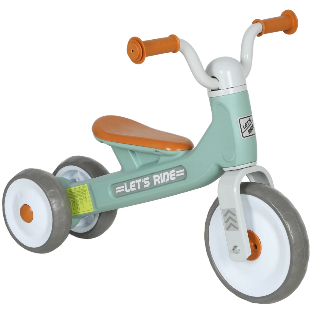 Bici senza pedali per bambini 12-36 mesi ¨C Xylo ¨C Verde con 3 ruote silenziose