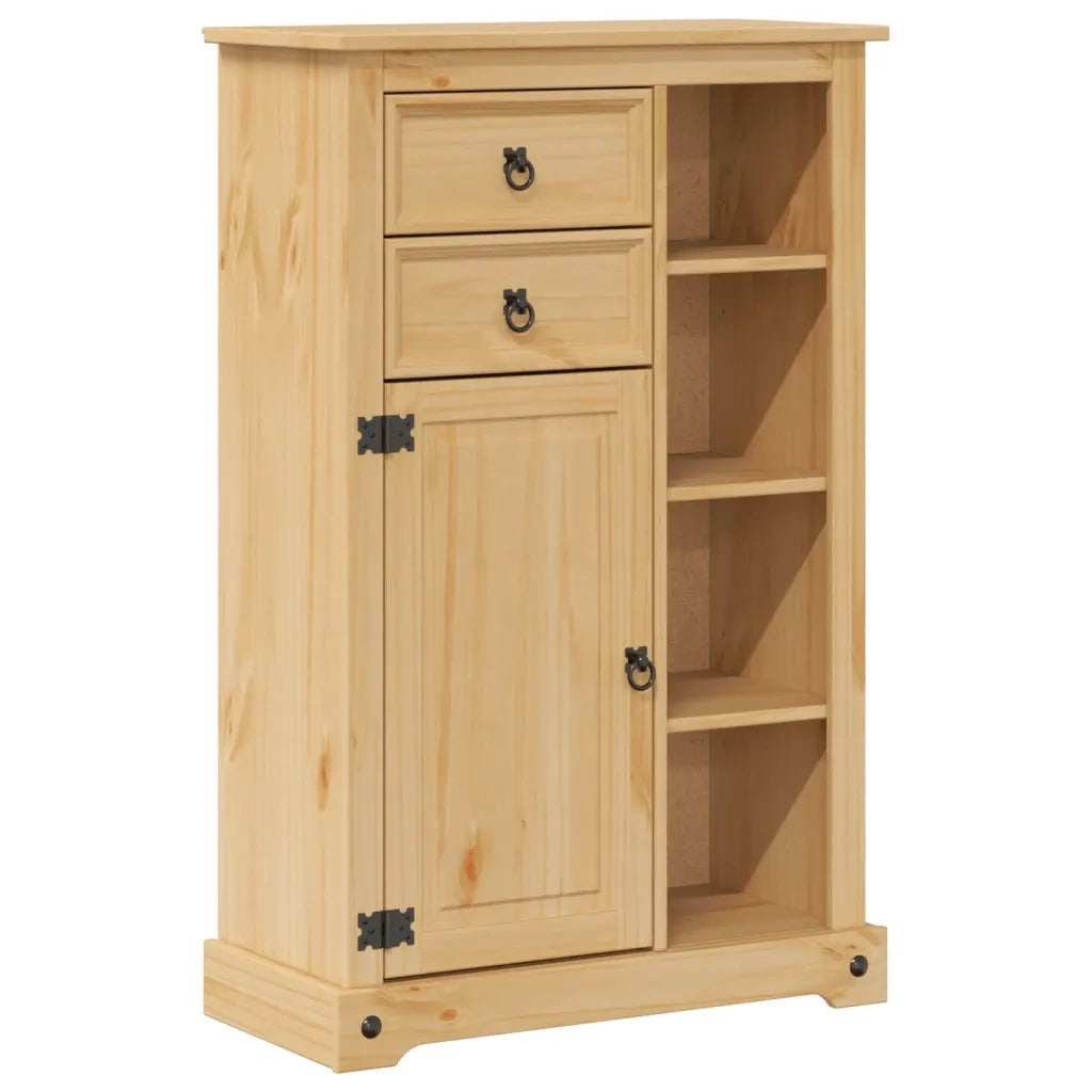 Mobile da Bagno | Armadio da bagno Corona 70x33x110 cm in Legno Massello di Pino