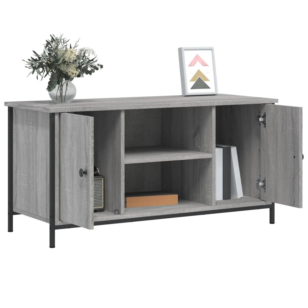 Mobile Porta TV Grigio Sonoma 100x40x50 cm in Legno Multistrato 832766