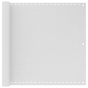 Paravento per balcone protezione privacy schermo privacy 90 x 300 cm HDPE bianco 02_0010056