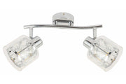 Plafoniera Elmo glamour cromata 2 luci E14 Reality