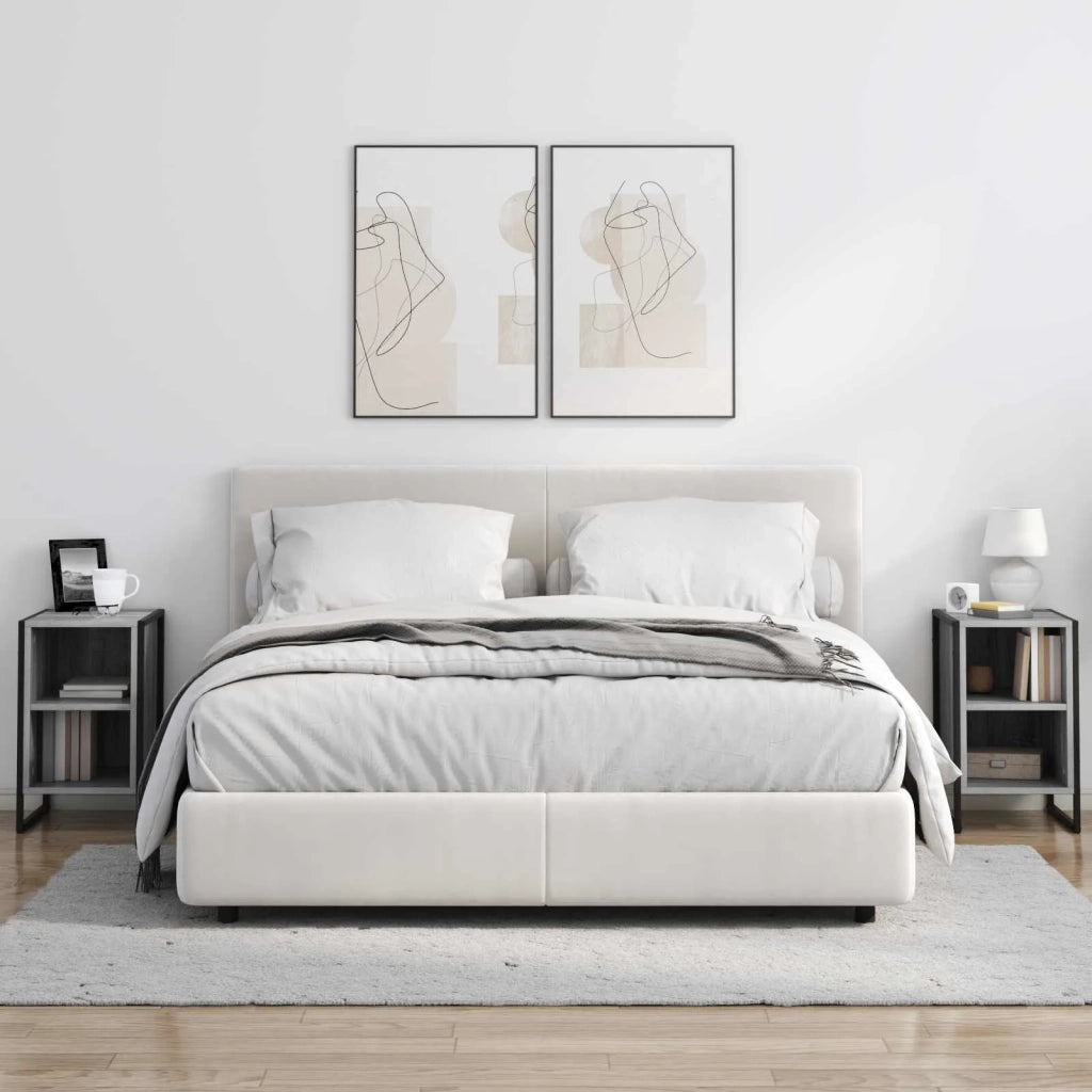 Comodino 2 pcs Grigio Sonoma 39.5 x 30 x 50 cm 886637