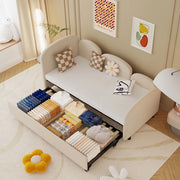 Divano Letto Singolo Imbottito con Cassetti ¨C MINIMAL ¨C Velluto