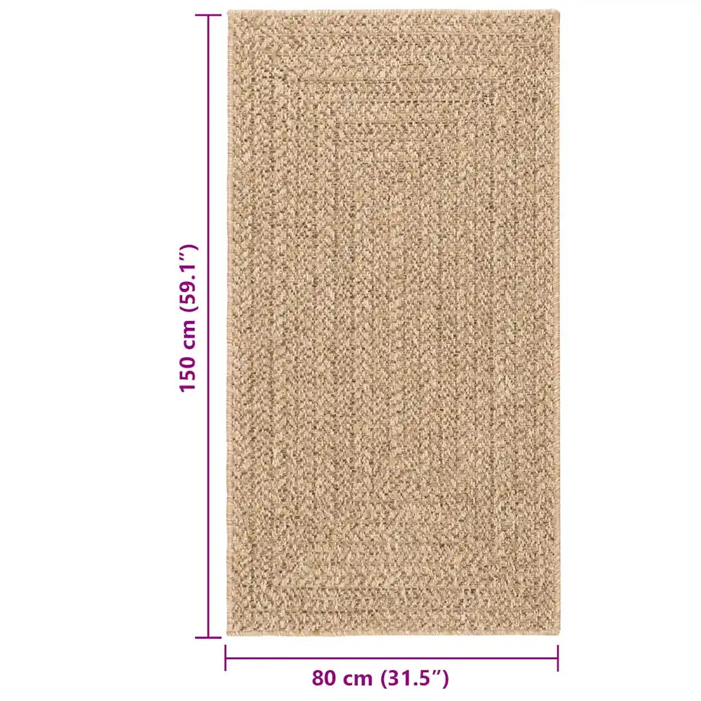 Tappeto ZIZUR 80x150 cm Aspetto Iuta per Interni ed Esterni 364830