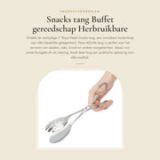 Clip per cibo reutilizzabile - buffet - accessori da cucina - argento - per feste e catering