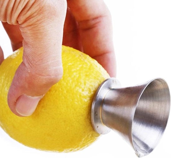 Citruspressa manuale a mano con beccuccio per agrumi in acciaio inossidabile 18/8 - Citruspressa con sfiatatoio per agrumi