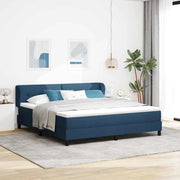 Letto a molle con materasso Blu 180 x 200 cm Tessuto 3340044