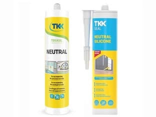 SILICONE SEAL NEUTRAL PER EDILIZIA E SERRAMENTI- - ml.300 trasparente - 2 pezzi TKK
