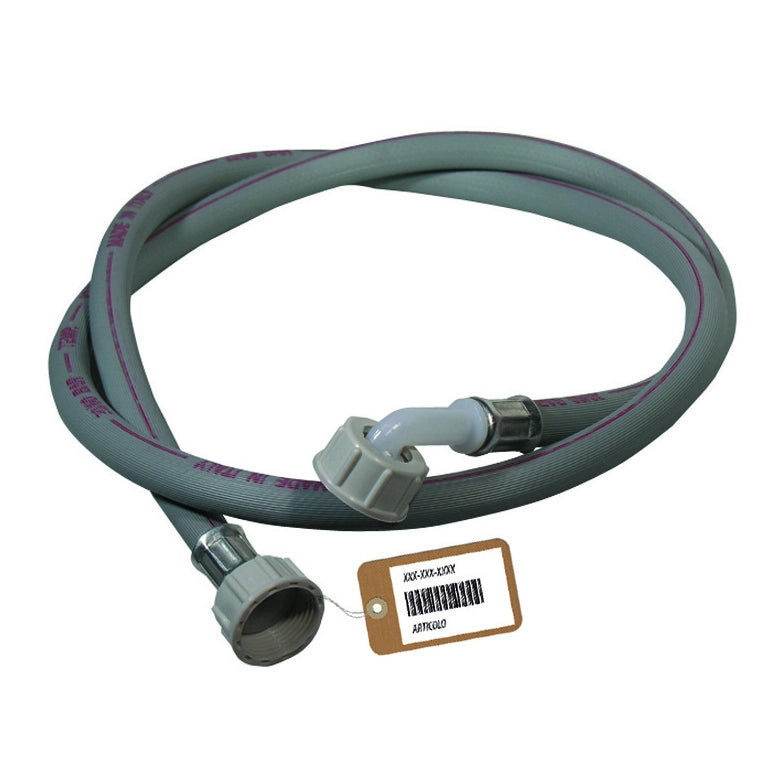 TUBO CARICO LAVATRICE CON CURVA F-BRICO- mt.  1.50- FAIDF- pezzi 1