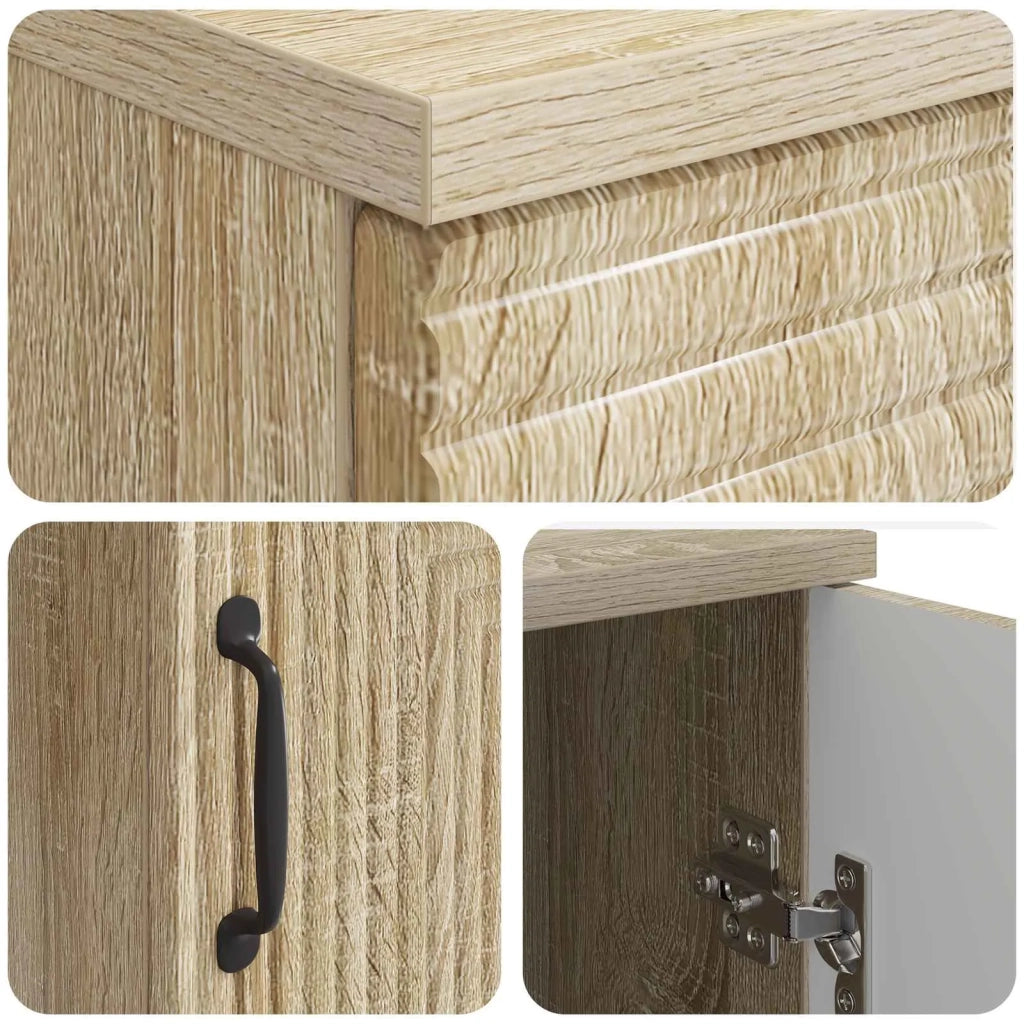 Scrivania | Tavolo da Ufficio Rovere Sonoma 142,5 x 50 x 75 cm Legno ingegnerizzato