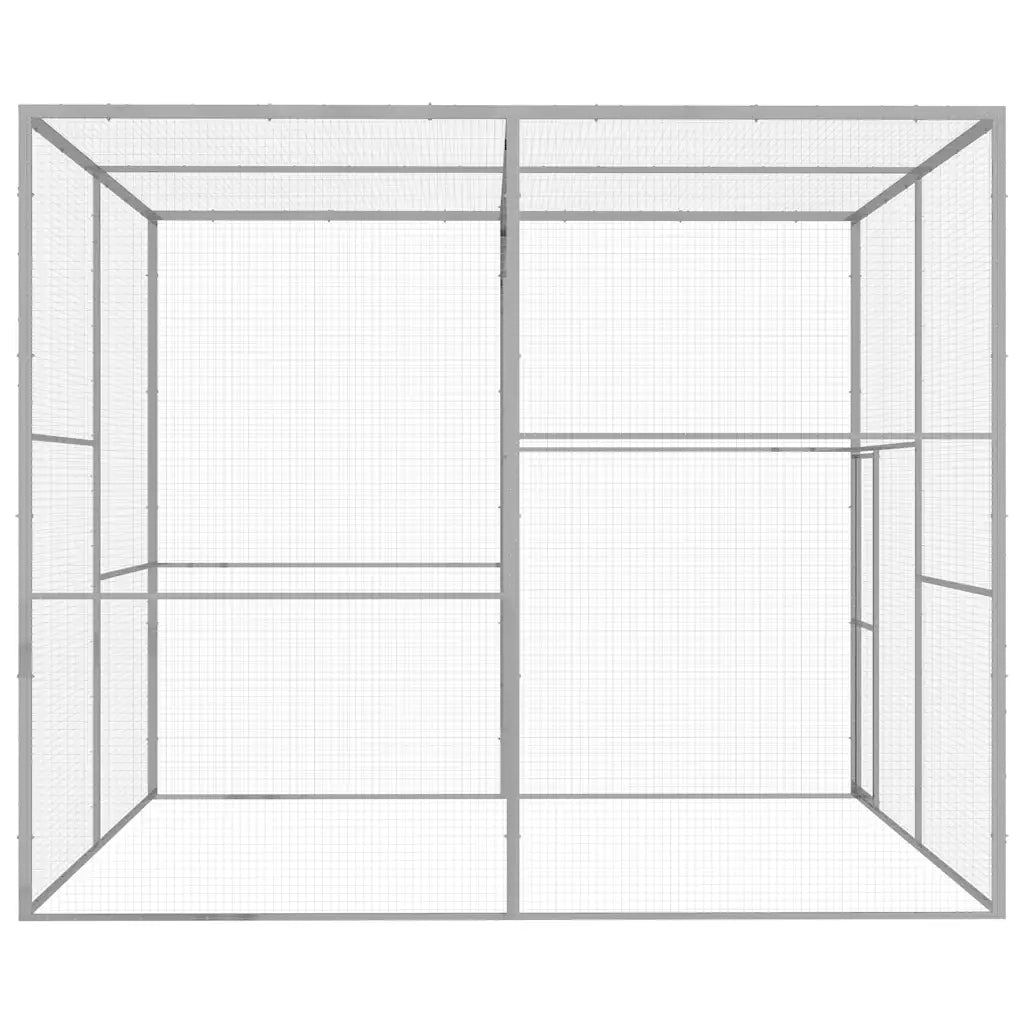 Gabbia per Gatti 3x3x2,5 m in Acciaio Zincato 146361