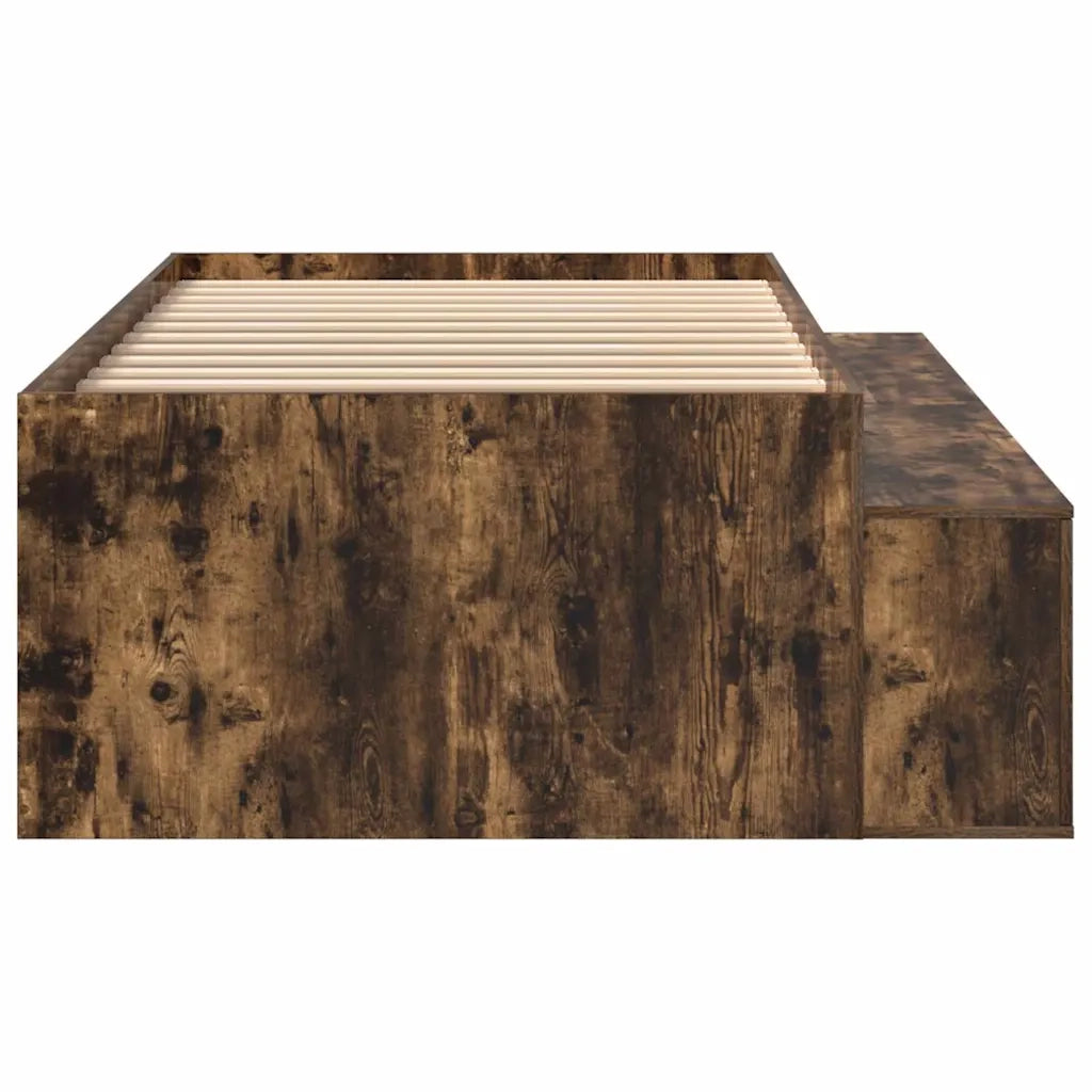 Struttura del letto-Giroletto Rovere fum¨¦ 90 x 200 cm Legno multistrato 753304