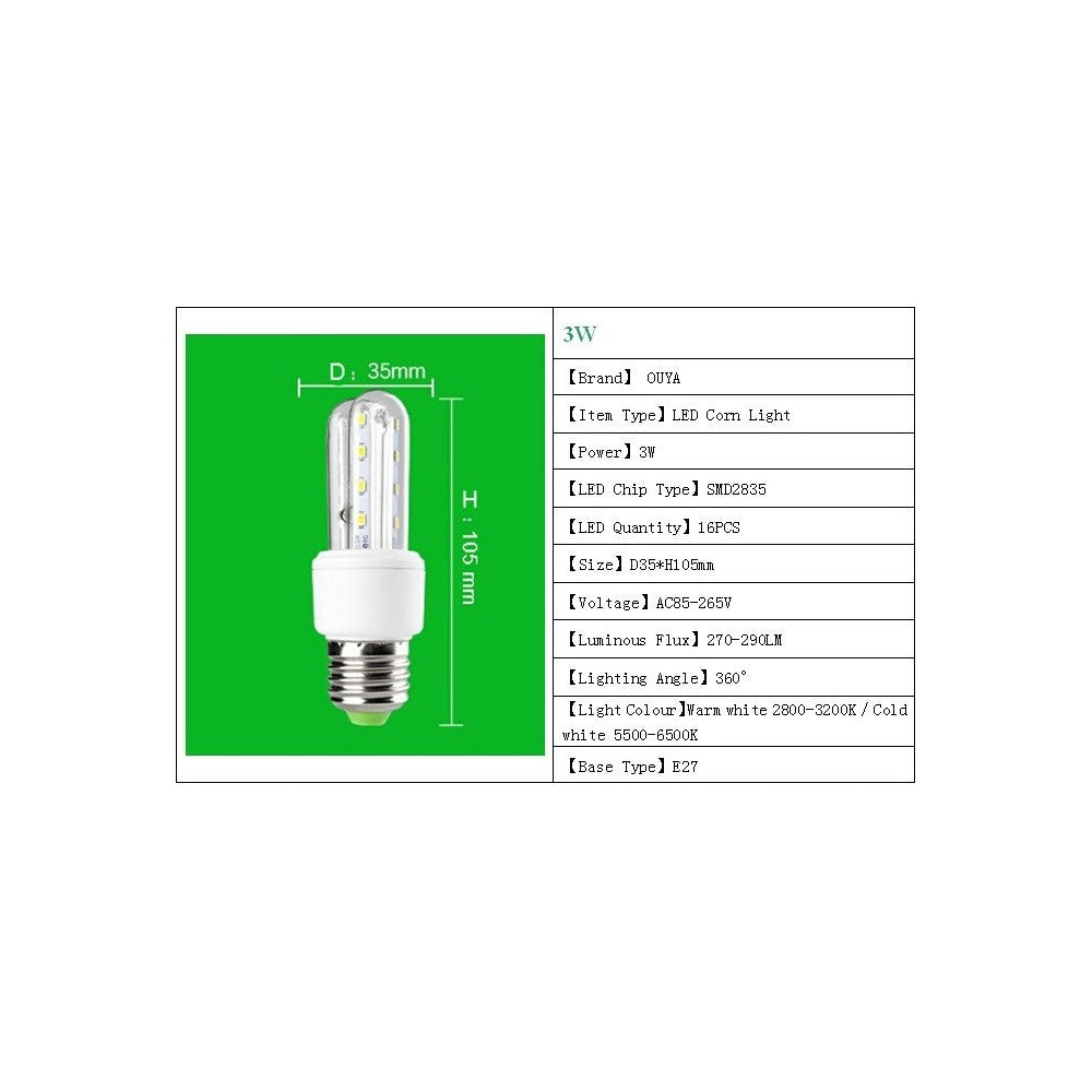 Trade Shop - Lampada Lampadina Led Faretto Di Ultima Generazione Ultra Luminosi Ed Efficienti - -bianco Caldo-3 Watt     -e14-