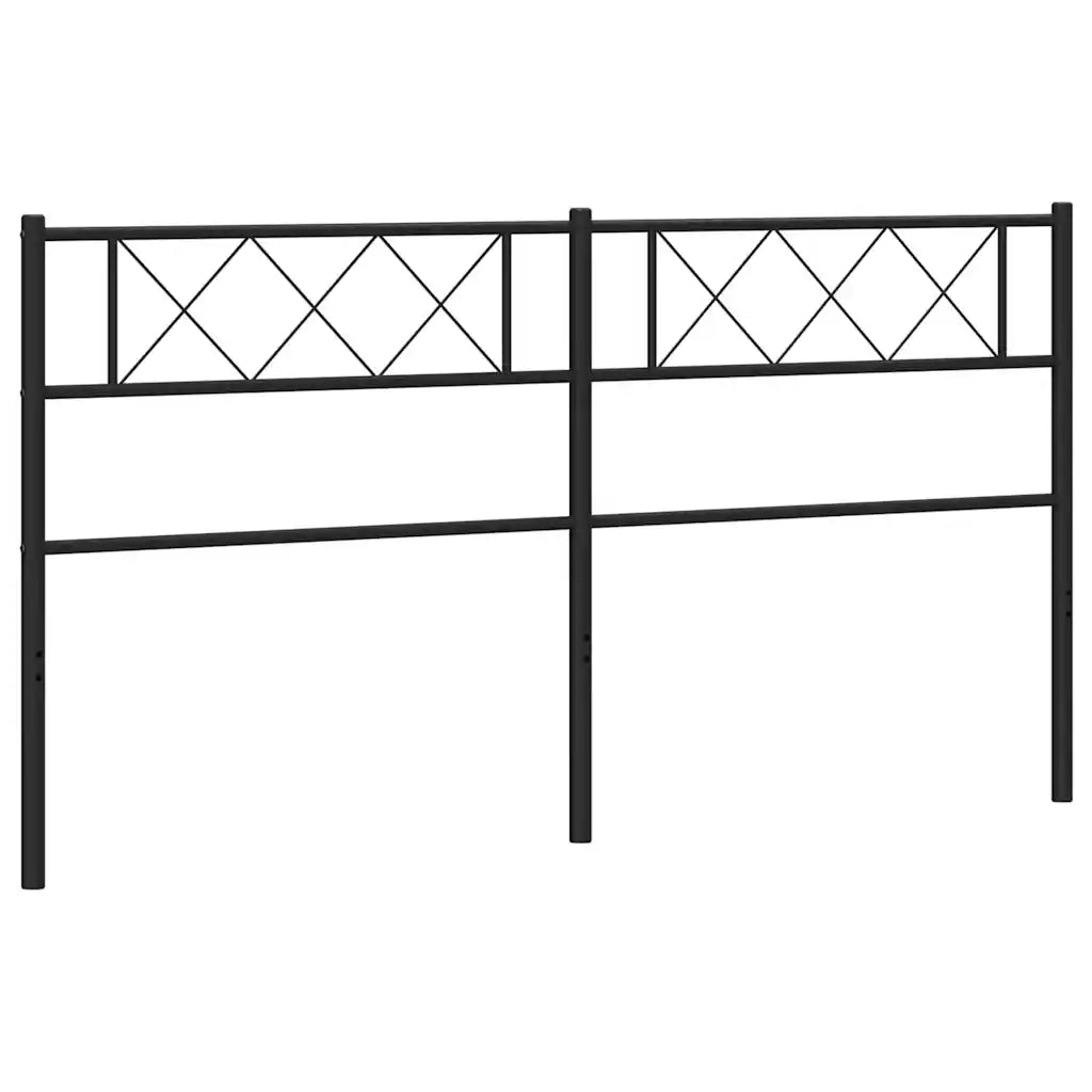 Testiera | Testata di Ricambio in Metallo Nero 193 cm