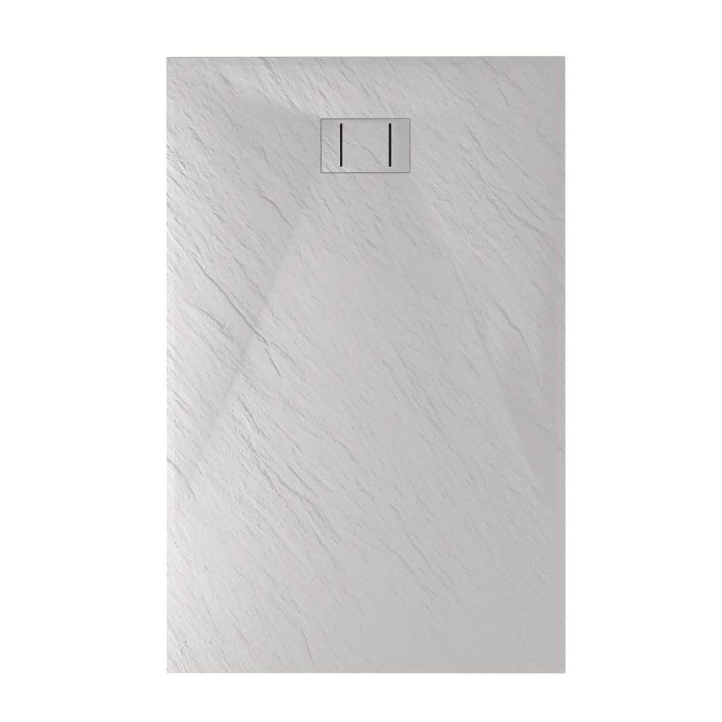 Piatto Doccia 90x120x2 6 CM Rettangolare Bianco Effetto Pietra mod. Blend