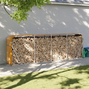Portaceppi Effetto Legno 300x45x100 cm in Acciaio Zincato 364586