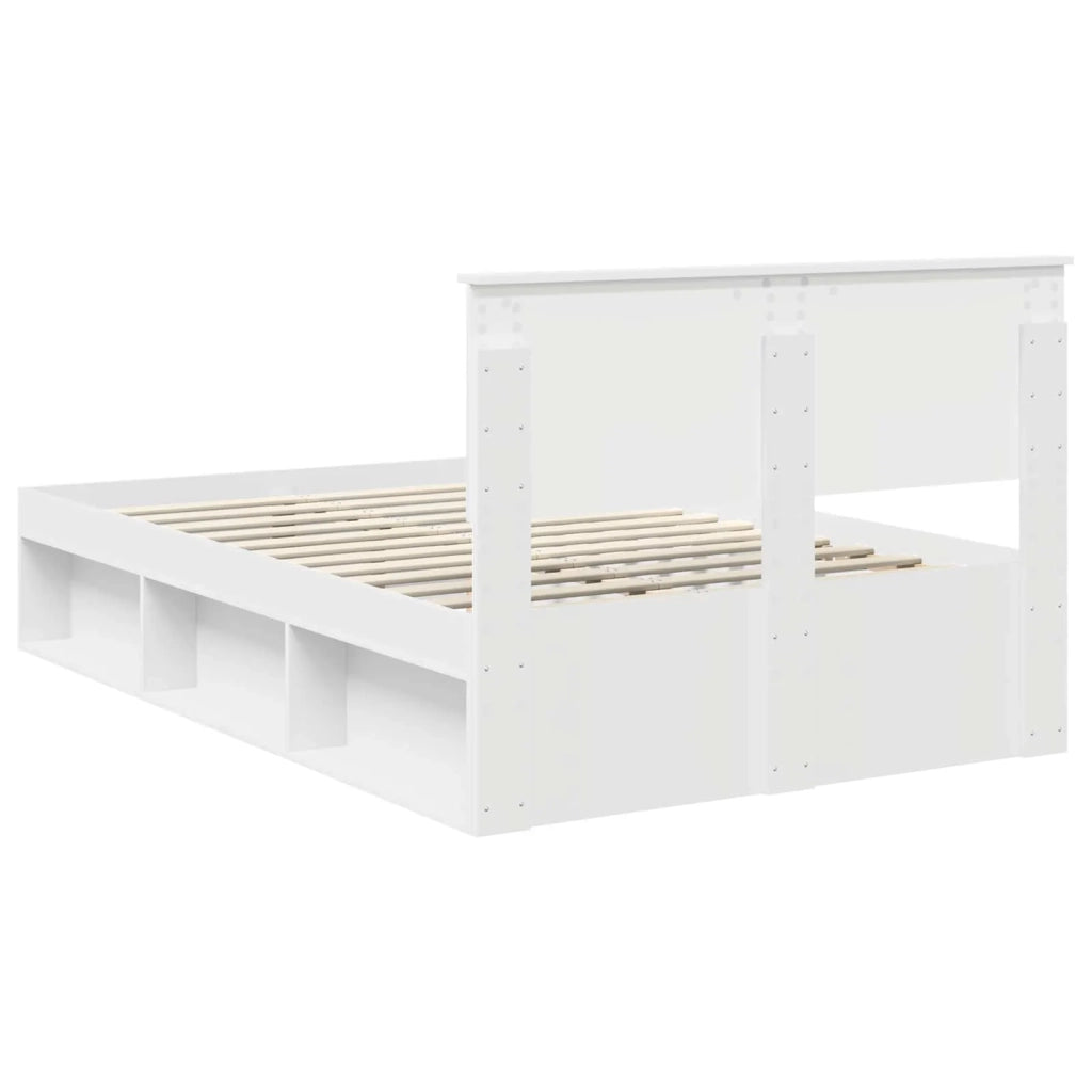 Letto matrimoniale | Letto per adulti | Struttura del letto Bianco 120 x 190 cm Pino massello