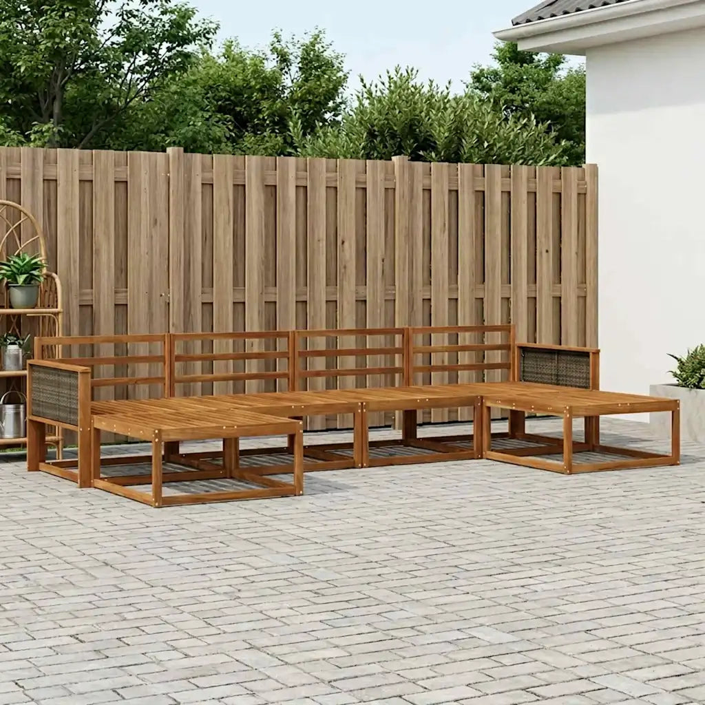 Set di divani da esterno 6 pcs Naturale 3382777