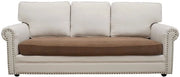 Banchi da divano in tessuto elastico - per divano a 3 posti - colore miele - lunghezza 165-200 cm - 1 pezzo