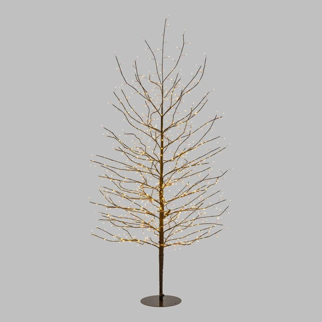 Albero luminoso Tiglio marrone con microled bianco caldo, uso interno - 1.7 METRI