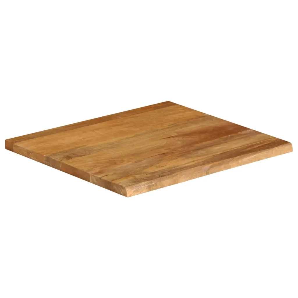 Piano Tavolo Bordi Vivi 60x60x3,8 cm in Legno Massello di Mango 370594