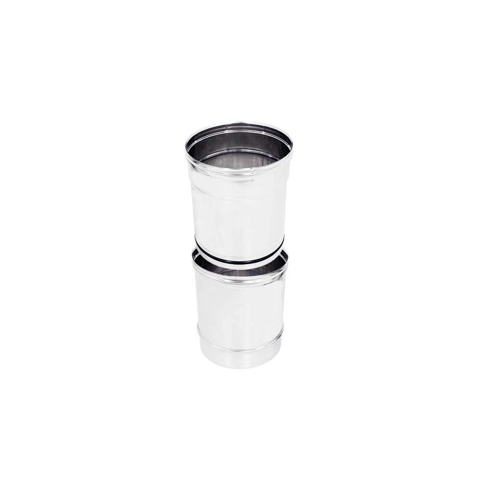 Tubo da 150mm in acciaio inox telescopico aisi 304 spessore 6/10
