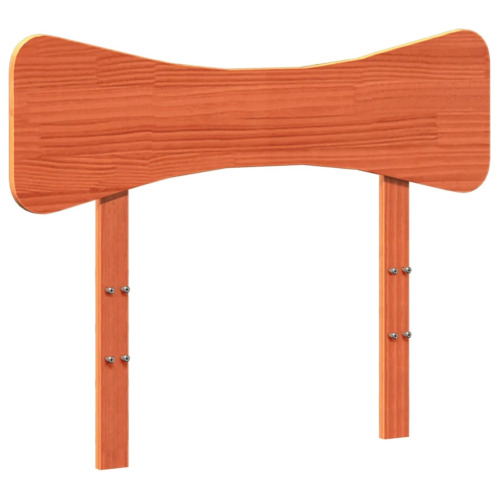 Giroletto senza Materasso-Struttura Letto Marrone Cera 100x200 cm Legno di Pino 862551